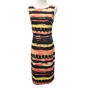 Frank Lyman Design striped sleeveless dress women's size 8 (327)